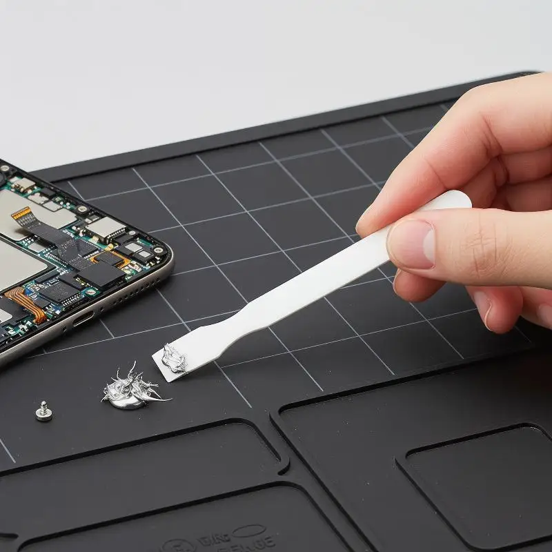 Insulated Thin Ceramic Scraper, BGA Solder Paste Spatula, Motherboard Chip Repair Stirring & Tin Planting Scraper