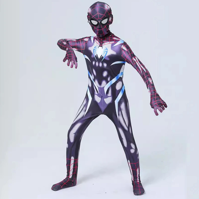 Spiderman Secret Battle Suit Jumpsuit Adult Kids Cosplay Costume Superhero Spiderman PS4 Secret War Bodysuit Christmas Gifts