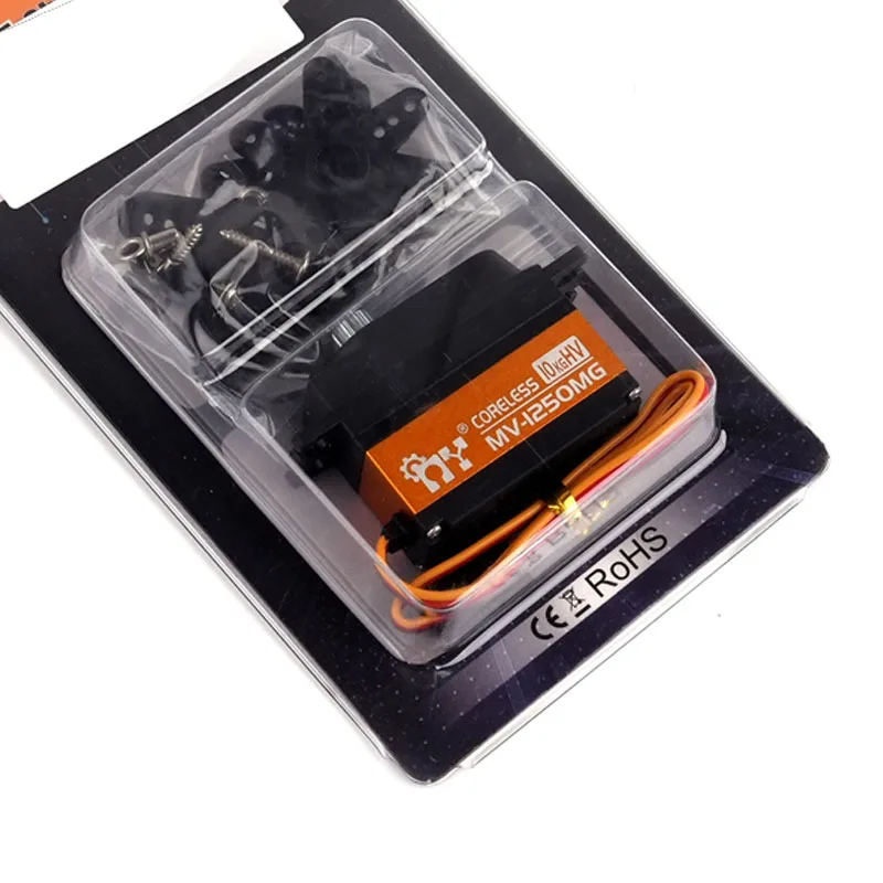 

MV-1250MG 10 кг металлические шестерни высокого давления цифровой сервопривод 180 градусов серводвигатель без сердечника детали для радиоуправляемых роботов/автомобилей/модели самолета