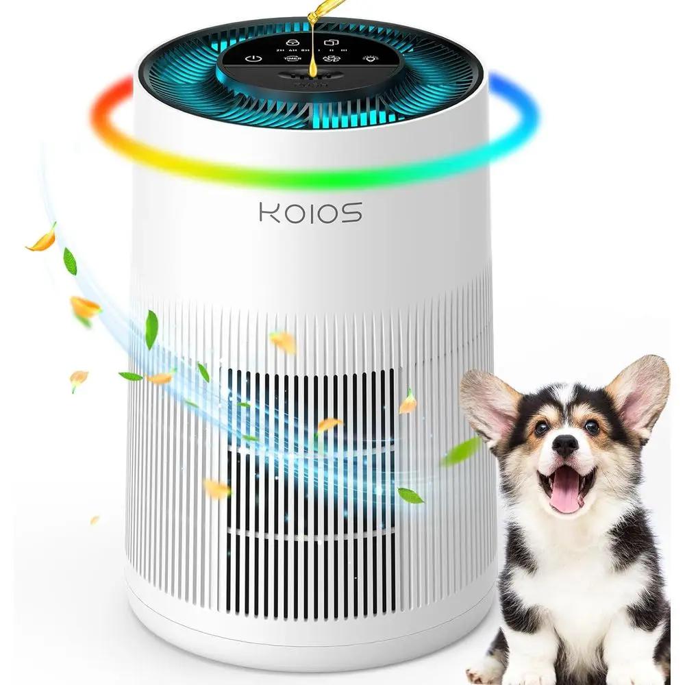 

Очистители воздуха для больших помещений, H13 HEPA, 7 цветных ламп, ароматерапия, настольный воздушный фильтр, от дыма, пыли, пыльцы, запахов домашних животных, AP2