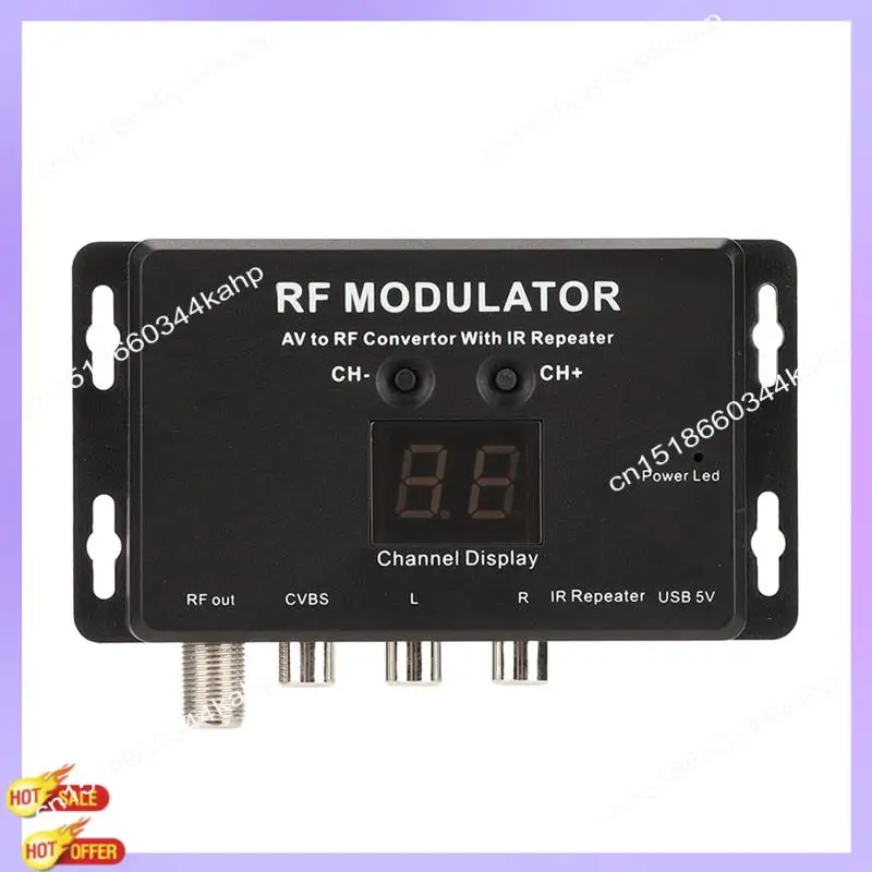 Modulador CLCU RF profesional PAL NTSC 21 canales AV a RF convertidor para decodificador DVR DVD