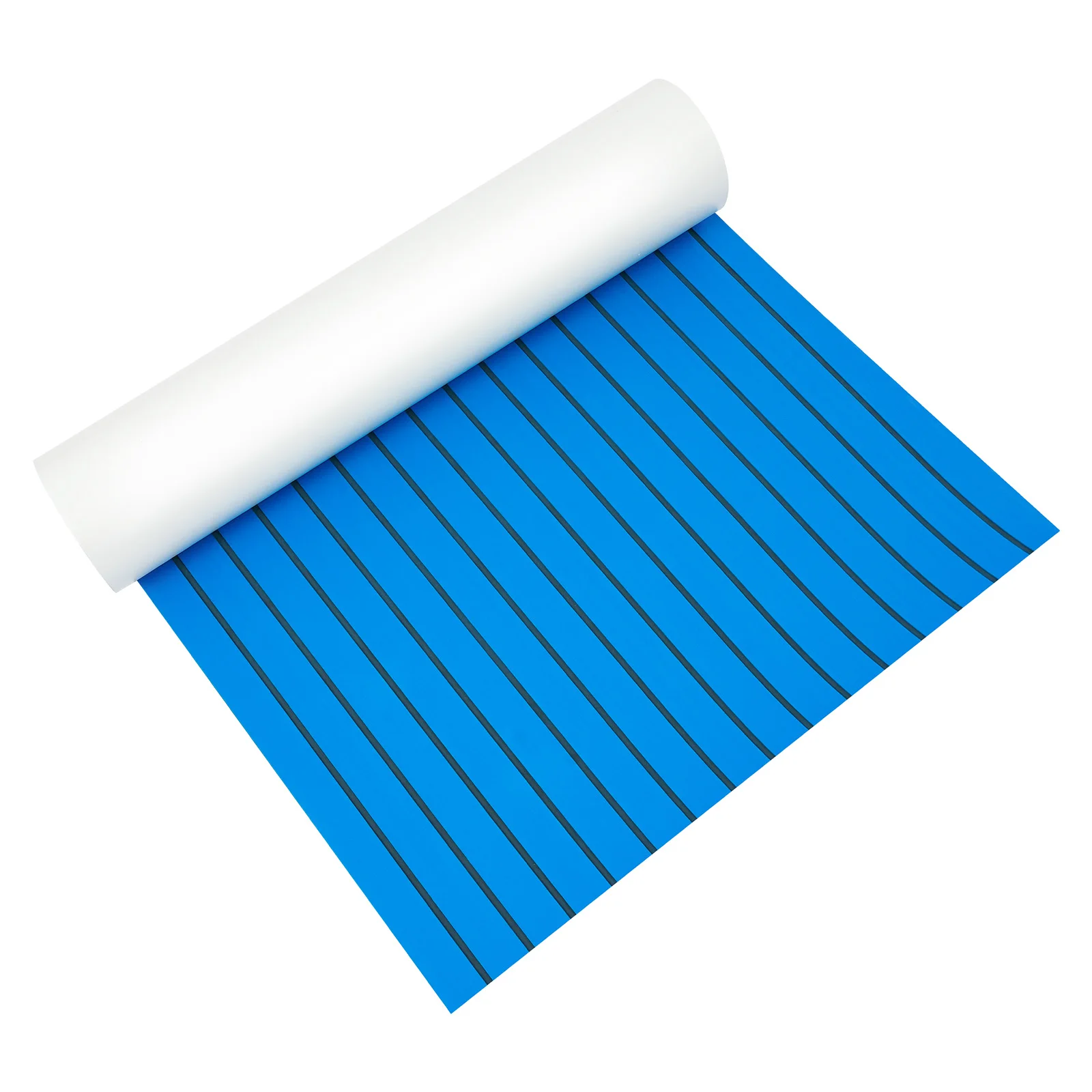 240*90cm Blaue EVA-Schaumstoff-Teakholz-Bodenmatte, selbstklebende, wasserdichte, rutschfeste Marine-Bodenmatte, Bootsdeckmatte für Yacht, Kajak – Detail 15