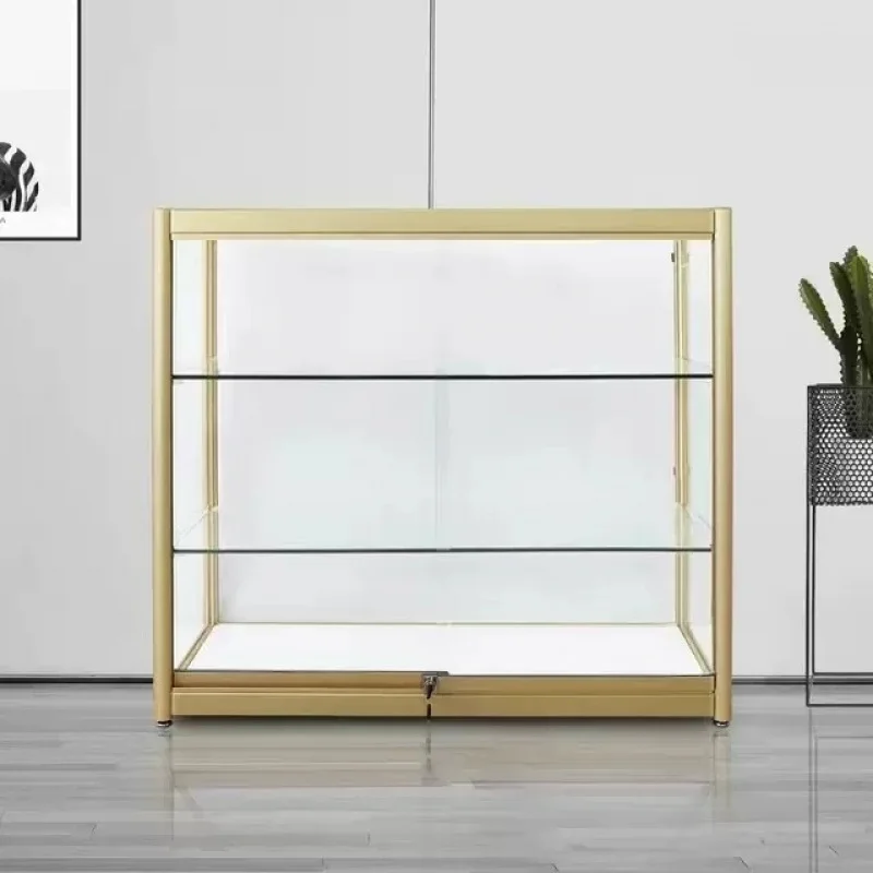 

Custom.[1309-Person] Thickened Glass Cabinet Customized Transparent Commercial Jewelry Display Cabinet Multi-Layer Pr