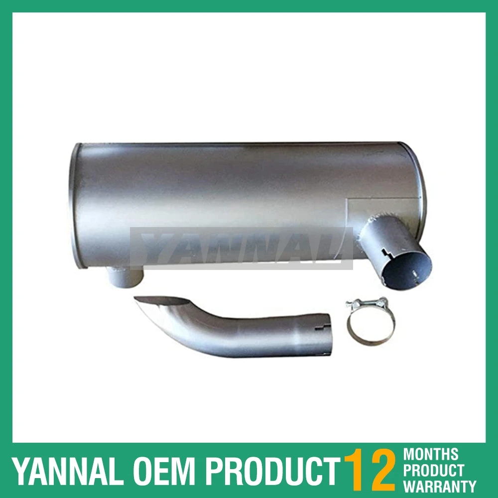 New Aftermarket Muffler 6209-11-5211 For Kumatsu Excavator PC200-5 PC220LC-5 PC220-5 Engine 6D95