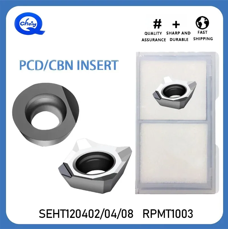 

PCD/CBN Insert RPMT1003 SEHT1204 Emilling Cutter For Aluminum Copper CBN Turning Tool Machining Hard Steel And Cast Iron