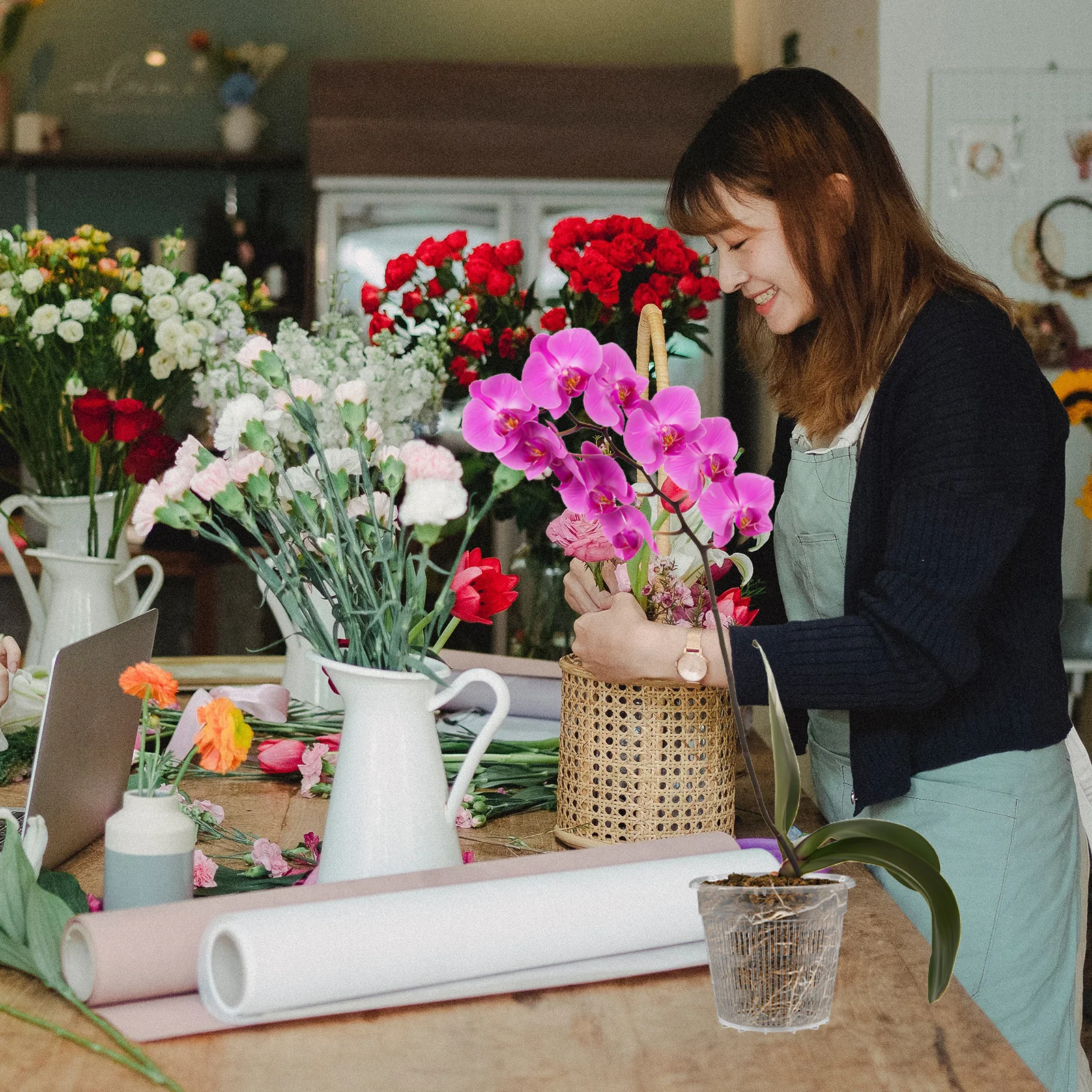 

10Pcs Root Control Pots Plastic Flower Pot for Indoor Outdoor Garden Decorations Simple Bonsai Plant Containers Nursery Plant