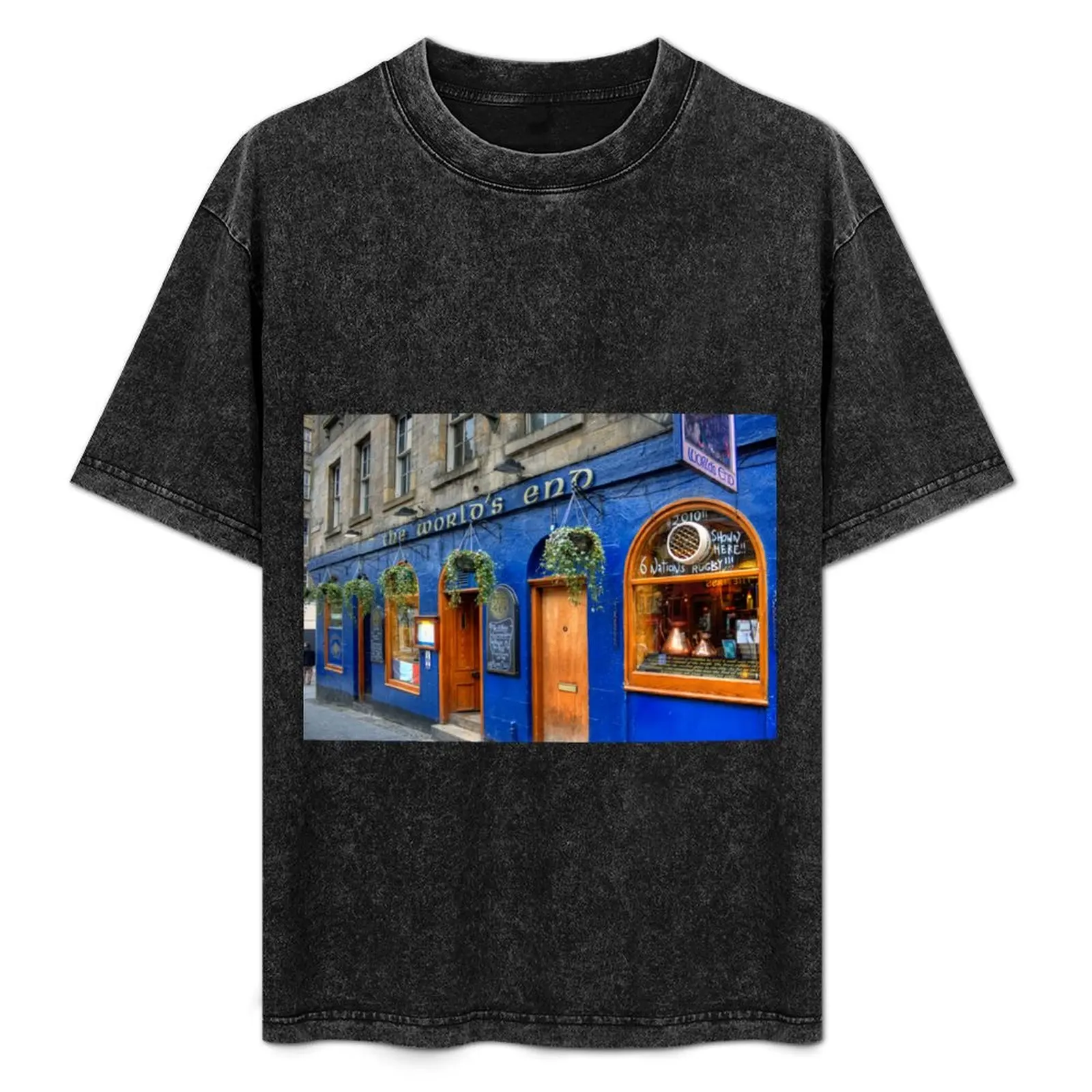 The World's End T-Shirt street wear oversized heavyweight t shirts for men