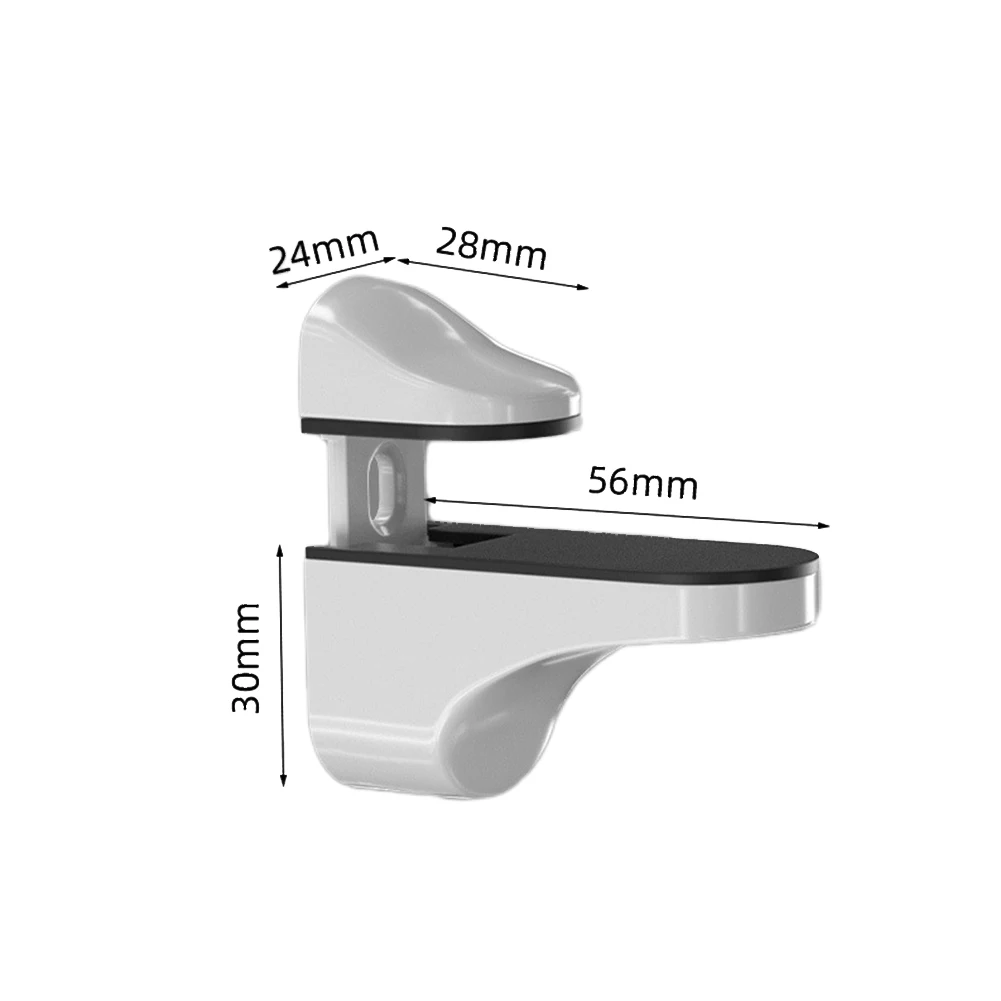 1PCS Glass Shelf Support Adjustable Glass Shelf Bracket Polished Chrome Zinc Alloy Bathroom Wall Mount Shelf Clamp Holder