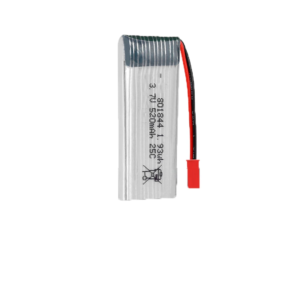 Rechargeable 3.7V 801844 25C 520Mah Li-Polymer Li Battery For Rc Drone Helicopter Models X5Sw X3 X4 X5Sc X5C H107D