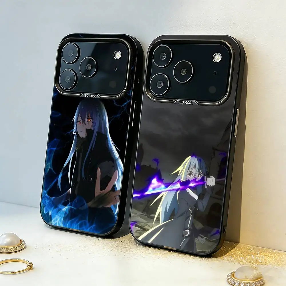 

Rimuru Tempest T-Tensei Phone Case For iPhone17 16 15 14 13 12 Pro Max Grey Black Matte Laser Metallic Aurora Funda