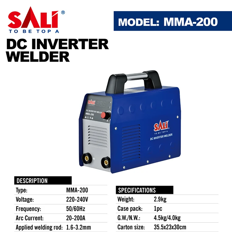 Picture 5: SALI-MMA-200 Digital Display DC Inverter Arc Welding Machine 220V MMA Welding Machine for Steel Material