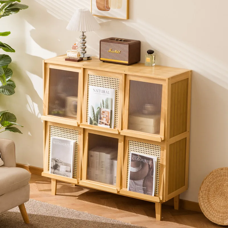 Medieval magazine rack Floor-to-ceiling newspaper and newspaper storage rack Children's exchange rack