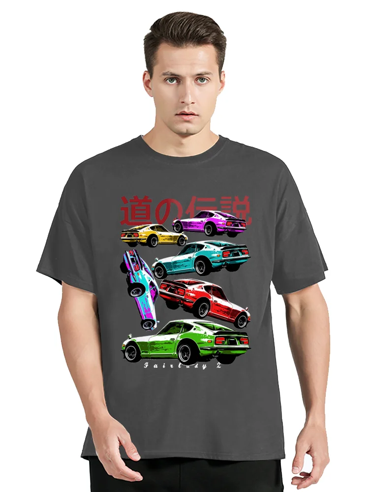 New Datsun Fairlady Z Classic Car T-Shirt Casual Tops Road Legends Tshirt Men's Clothing Oversized Cotton T Shirt Fitness