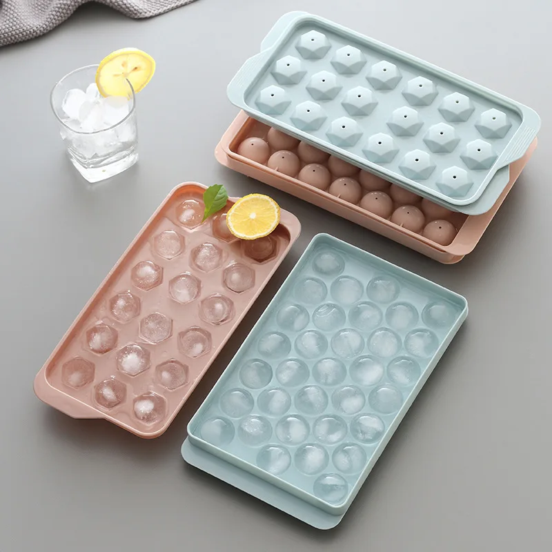 

Creative DIY 33-Compartment Round Ice Cube Mold, Home Freezer Ice Tray for Quick Freezing