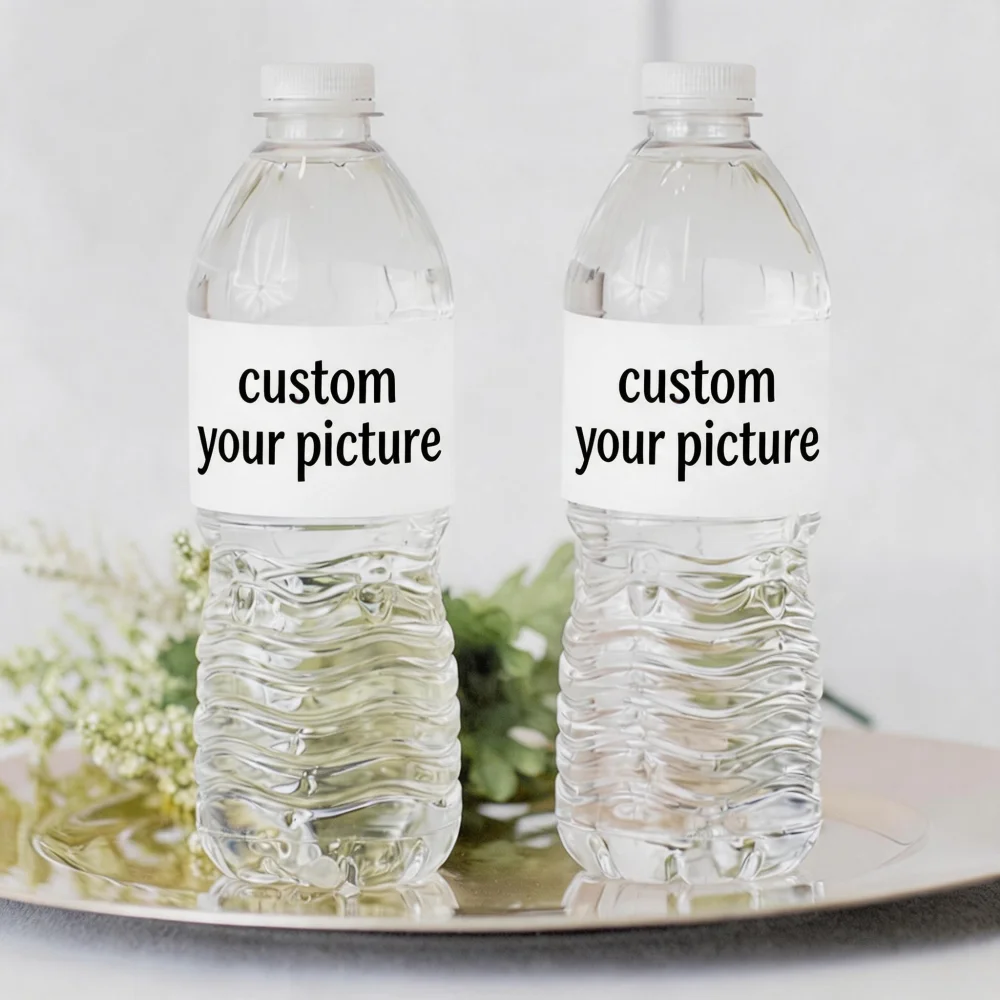 Custom Printed Personalized Bottle Label Stickers, Unique Party Decor for Baptism, Wedding, First Communion & Anniversary Events