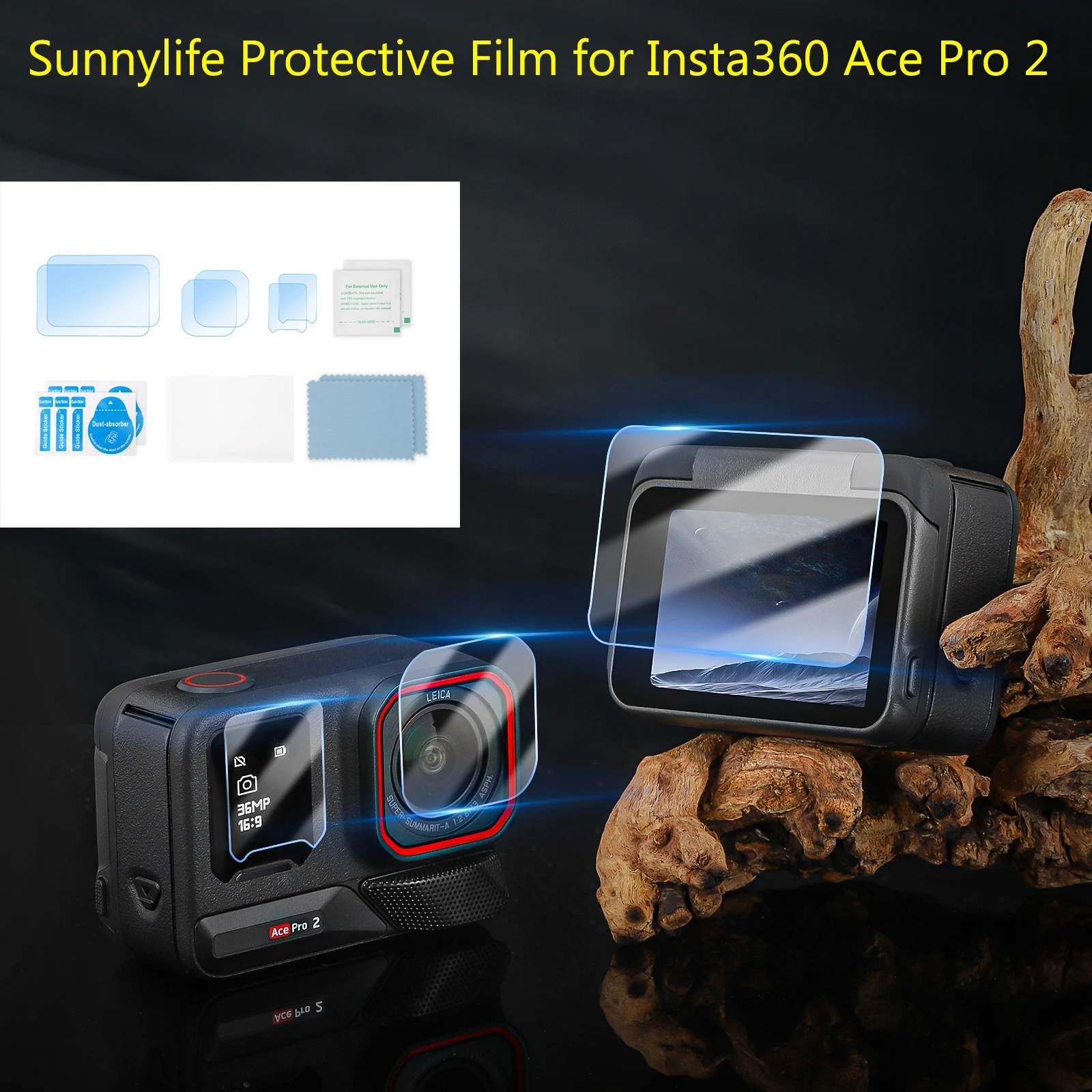 

Tempered Glass for Insta360 Ace Pro 2 Screen Camera Lens Protector Glass Film for Insta 360 Ace Pro 2 Protection Accessories Set