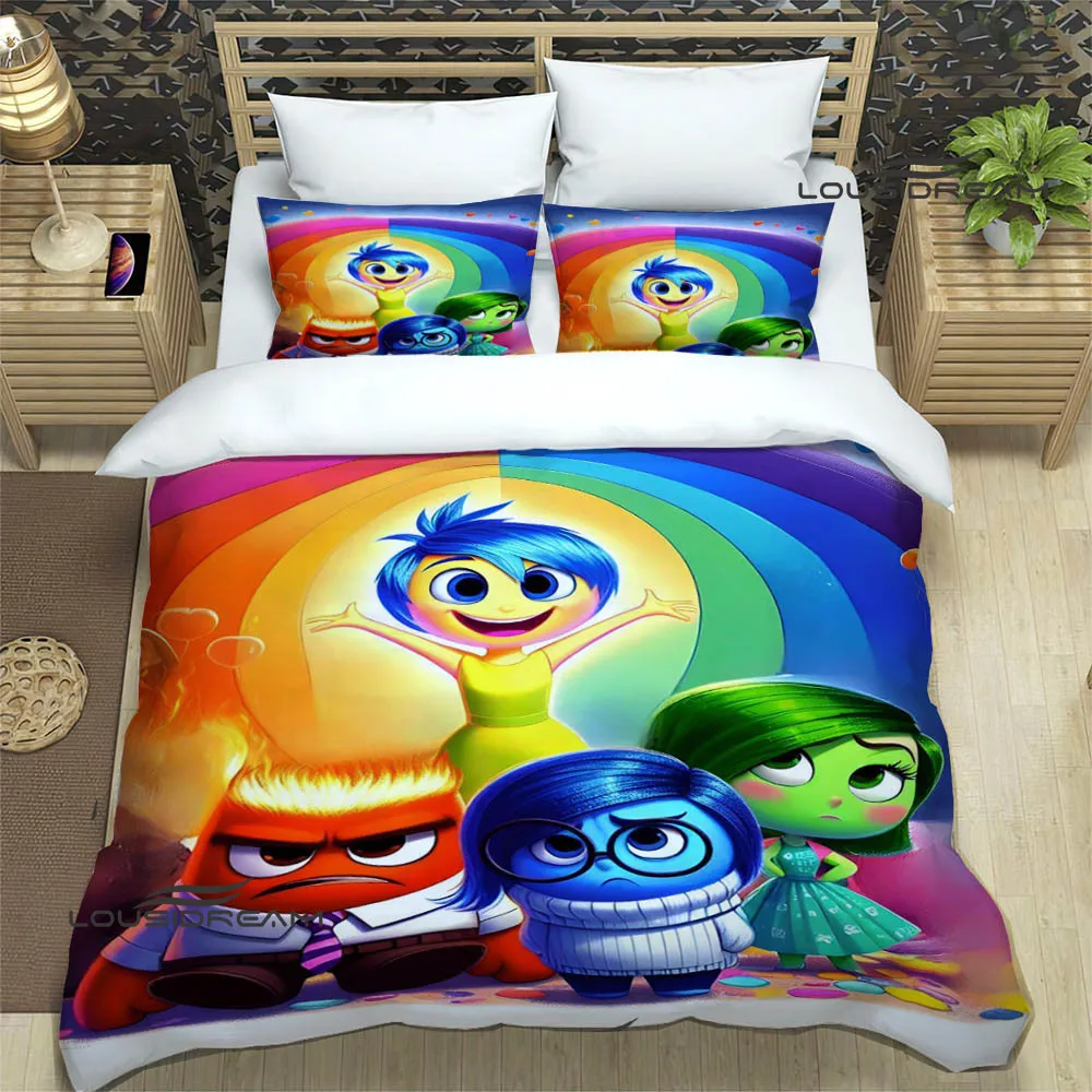 Inside Out cartoon print Bedding Sets exquisite bed supplies set duvet cover bed comforter set bedding set luxury birthday gift