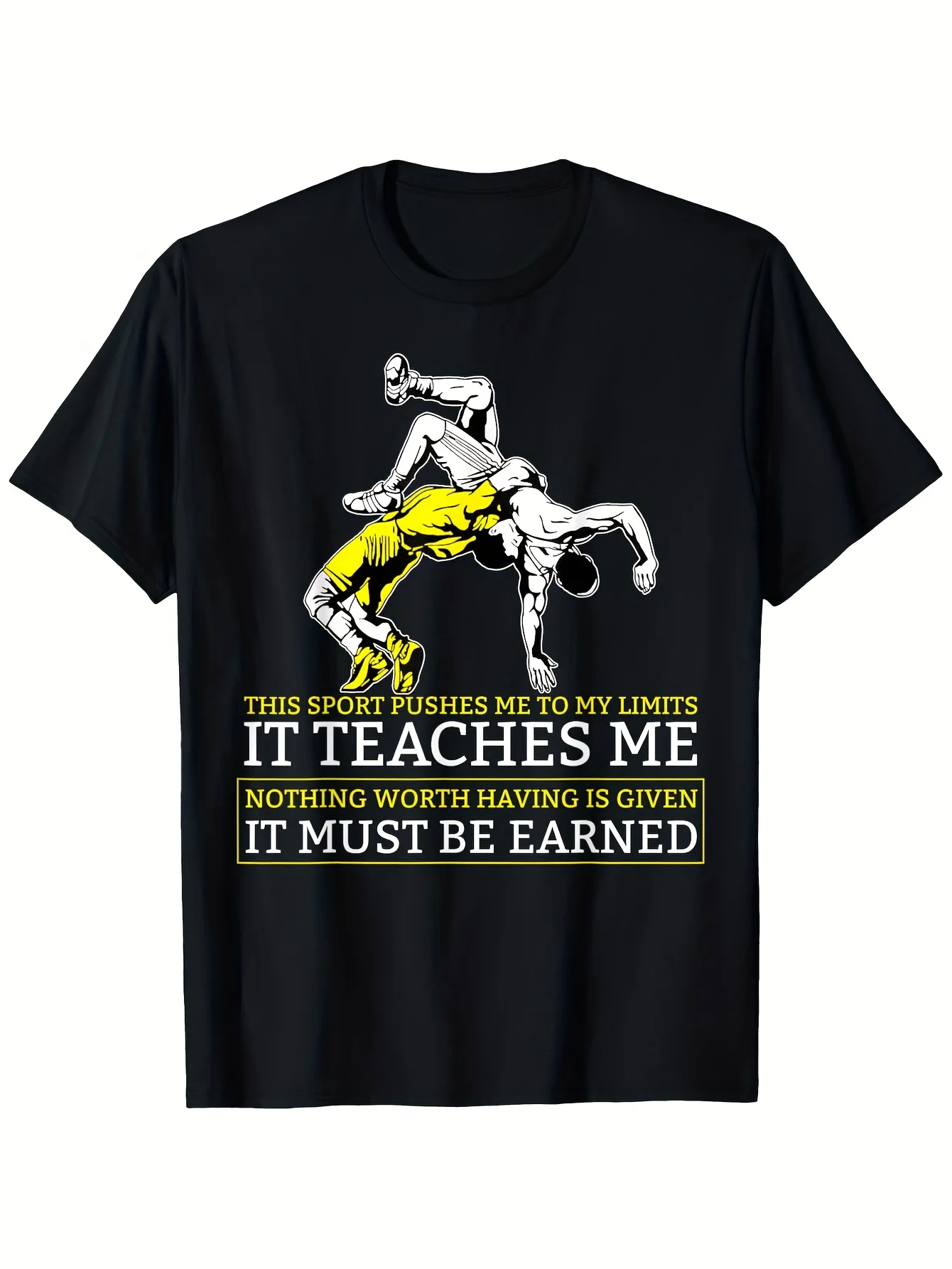 Men'S & Women'S Vintage Wrestling Graphic T-Shirt - 
