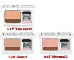 Double Color Eye Shadow Diamond Shimmer Eyeshadow Makeup Waterproof Mineral Powder Double-layer Glitter Eye Shadow