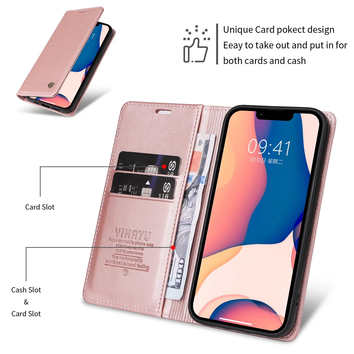 Leather Flip Phone Case For iPhone Air 17 16 15 14 Plus 13 Pro Max 11 Pro 12 XR X XS Max Luxury Magnetic Wallet Protect Cover