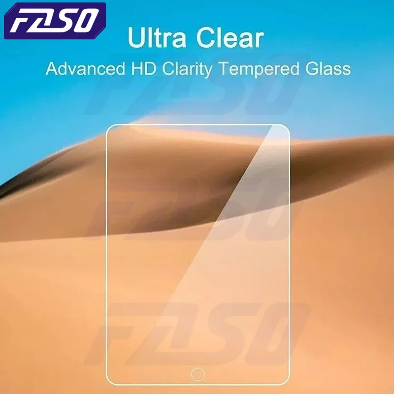 FASO Tempered Glass Screen Protector For Apple IPad Pro 12.9 11 9.7 10.2 10.9 Air 4 5 Mini 6 5th 6th 7th 8th 9th 10th Generation