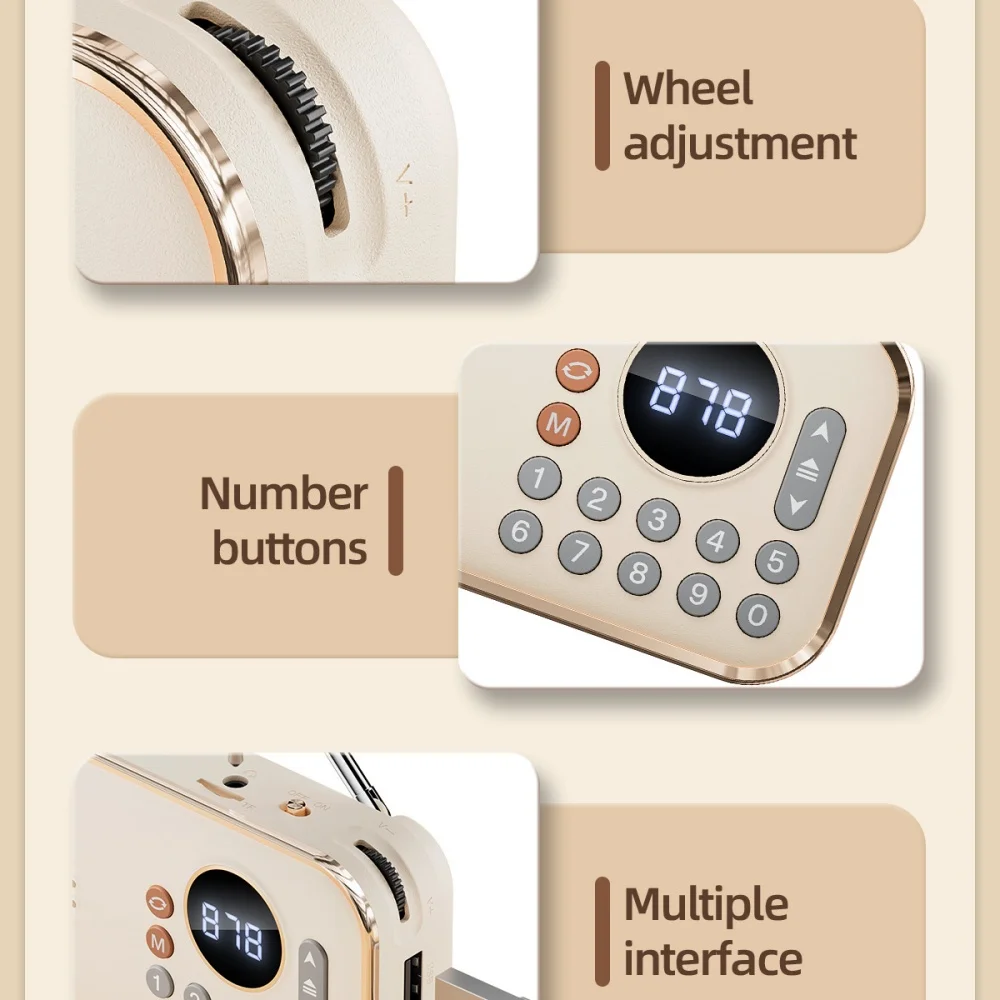 Wireless Stereo Bluetooth Speaker with FM Radio Function HIFI Sound Quality Support BT U Disk TF Card Mini Portable Soundbox