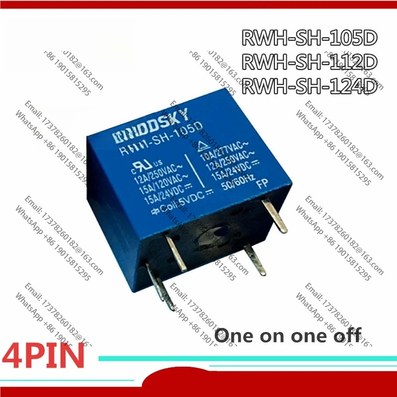 10 шт./лот, оригинальное новое реле RWH-SH-105D 5 В постоянного тока RWH-SH-112D 12 В постоянного тока RWH-SH-124D 24 В постоянного тока RWH SH 112D 5PIN 15A 5 В 12 В 24 В