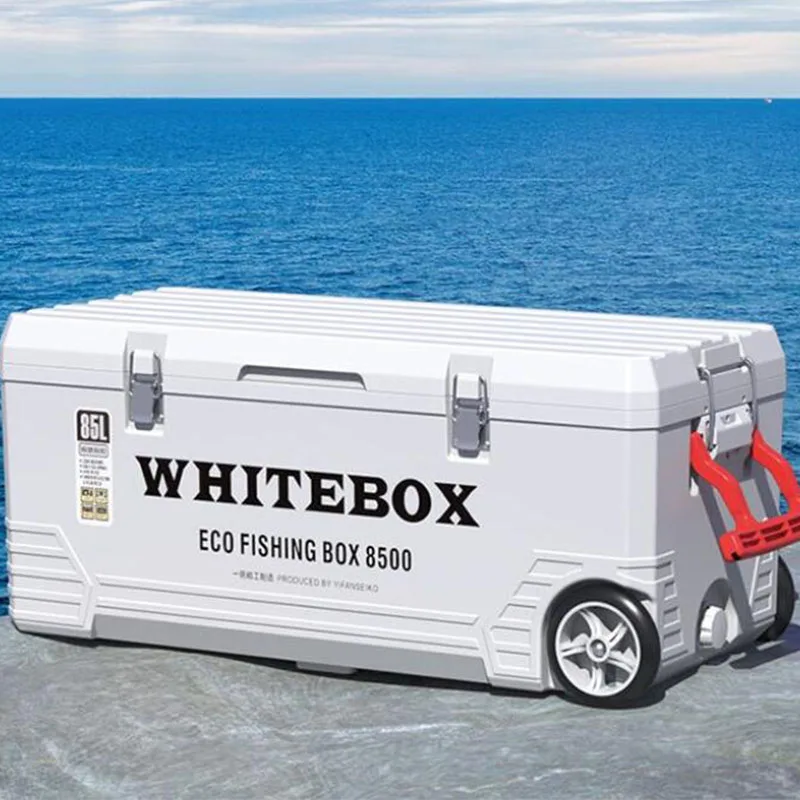 42L 48L 50L 60L 66L 70L Ultra-light Boat  Fishing Sea Fishing  Cooler Box Incubator Ice  Box Fish Box With Wheel Fishing Box