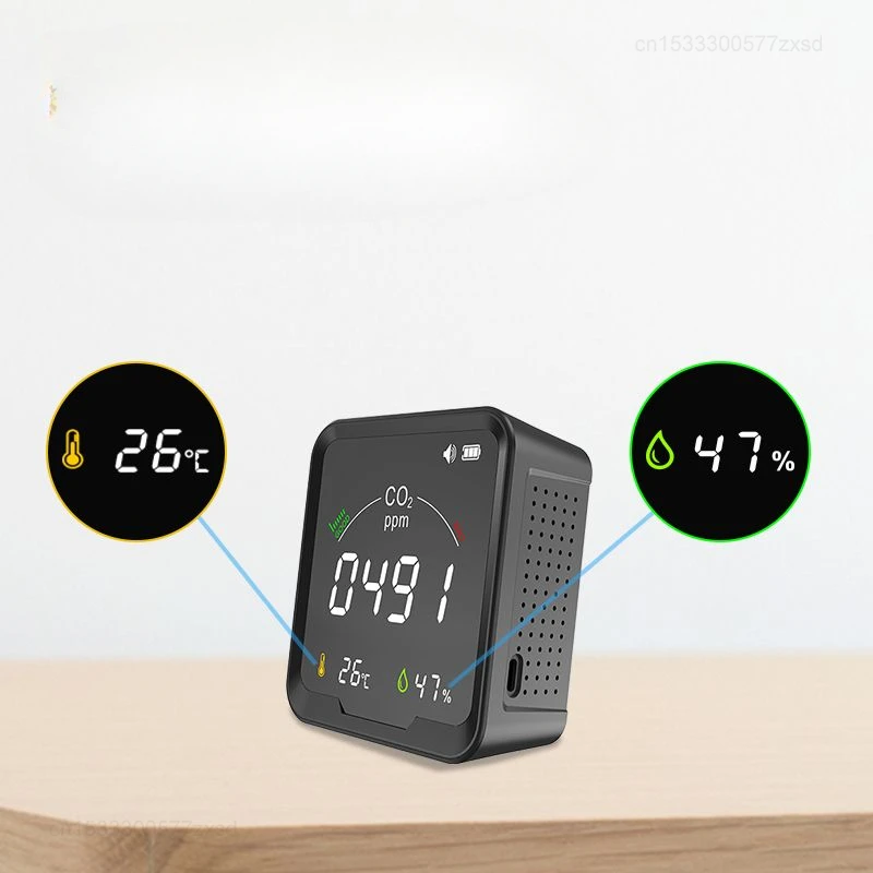 Xiaomi Xiaofei High-precision Household Multifunctional Carbon Dioxide Detector Portable Temperature Humidity Quality Monitor