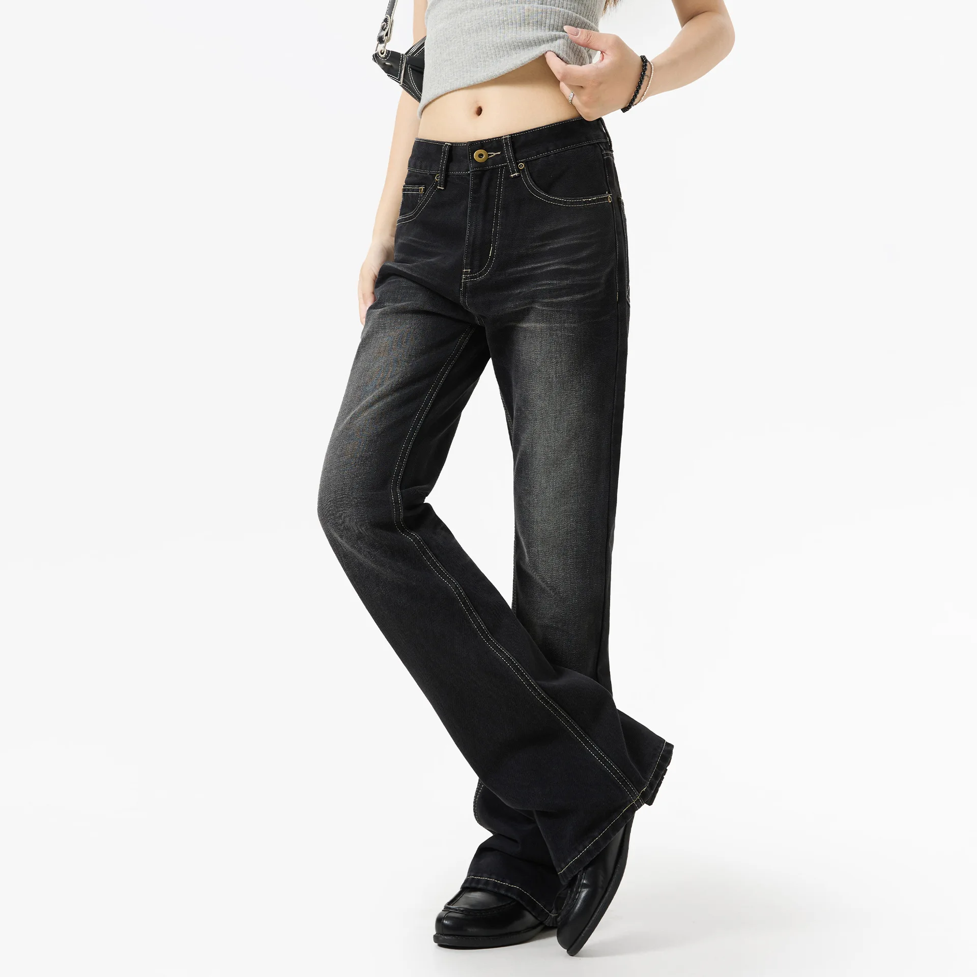 or-fl-–-jean-americain-plisse-pour-femmes-micro-haut-parleur-design-de-niche-sens-retro-moustaches-de-chat-texture-pantalon-noir-pour-femmes-y2k