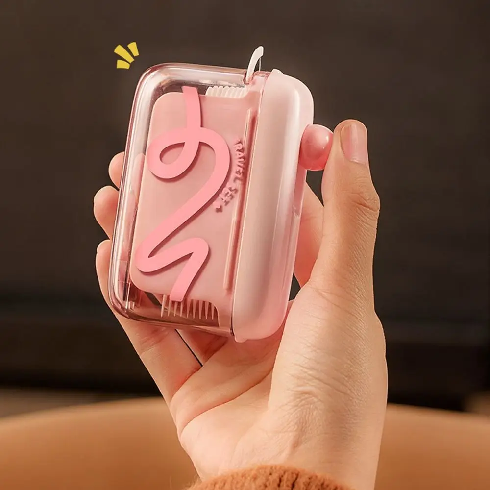 Creativity Automatic Pop Dental Floss Box Dustproof Portable Floss Stick Storage Box Refillable Reusable Floss Stick Organizer