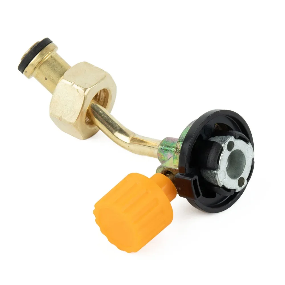 New Gas Butane Cylinder Tank Refill Connector Adapter Outdoor Gas Tank Inflation Valve Cylinder Filling Connector Camping Tools