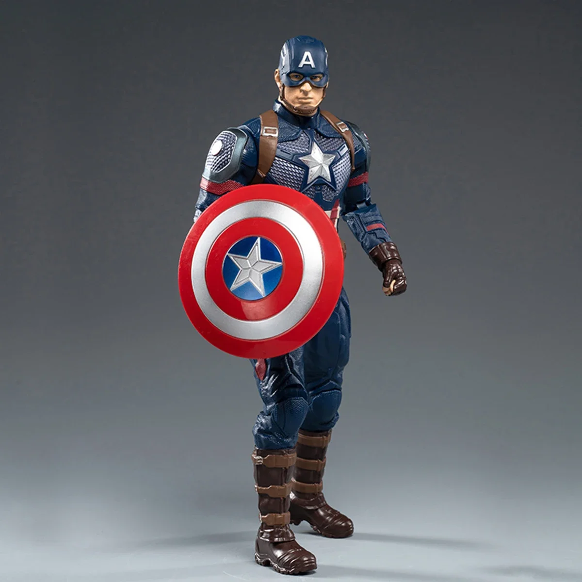 1:5 Scale Captain America 14-Inch Action Figurine by ZD Toys - Simple Articulated, Perfect for Collectors & Enthusiasts