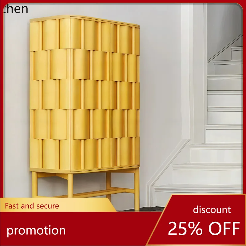 

HXL Solid Wood Sideboard Cabinet Living Room Wall-Mounted Storage Entryway Cabinet Storage Decorative Cabinet
