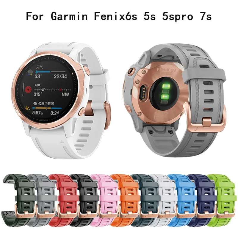 20mm Uhr Band Strap für Fenix 6S 6S Pro 5S Silikon Uhrenarmbänder Bands Ersatz für Fenix7s smart Uhren Band
