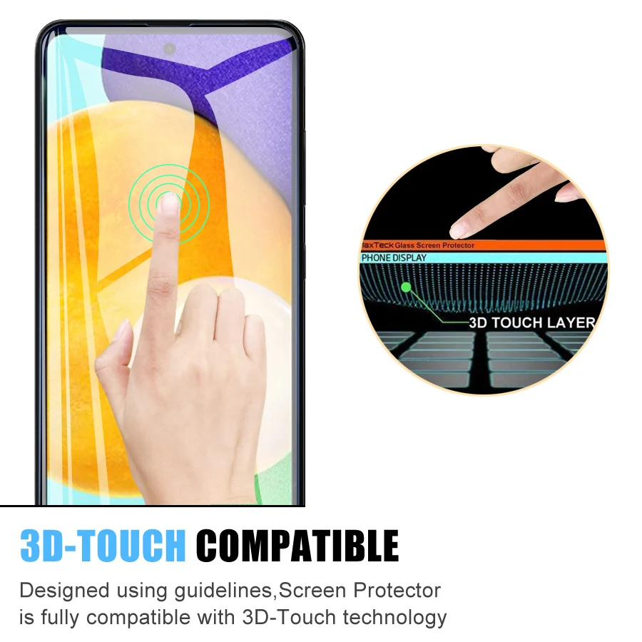 4Pcs Screen Protector For Samsung Galaxy A41 A42 A51 A52 A53 A54 A55 A71 A72 A73 Tempered Glass M42 M51 M52 M53 M55 M62 5G Film