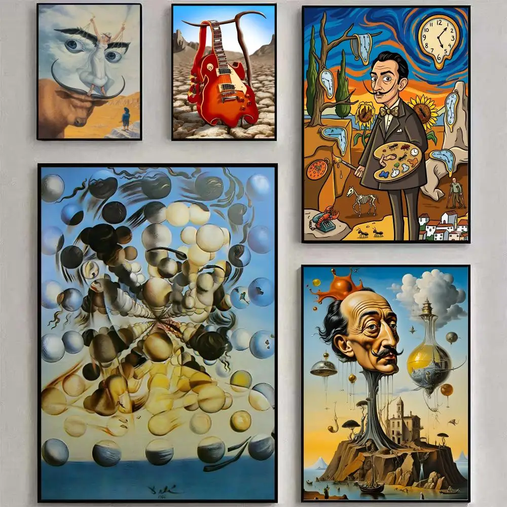 Salvador D-Dali ART Poster Wall Art Print Stickers Suitable for Office Bar Parlor Living Room Home Decor Gift