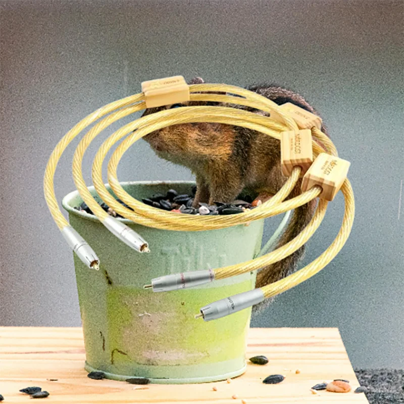 

2-профессиональный кабель RCA — 8N посеребренный OFC с двойной микрофильмой и экранированием TSC ​