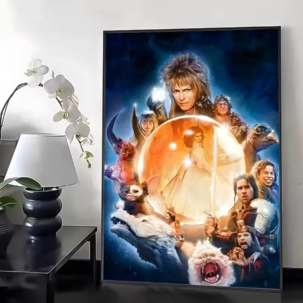Fantasy Movie L-labyrinth Poster Chic Aesthetic Self-Stick Wall Poster Bedroom & Dorm Room Decor