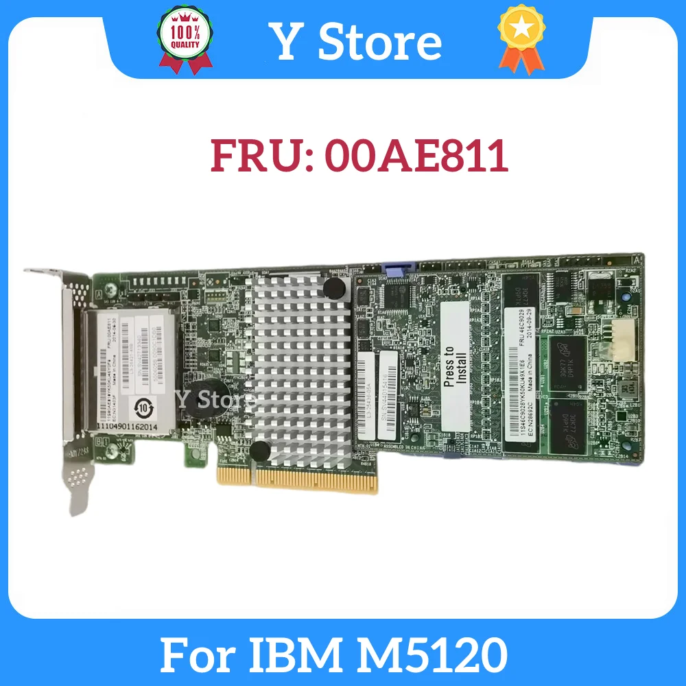 

Y Store For IBM M5120 RAID Card External Array Card 6GB SAS SATA 00AE811 Fast Ship