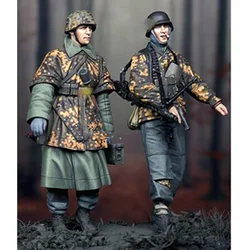 1/35 Scale Die-cast Resin White Model Winter Infantry Need To Manually Color The Model Free Shipping