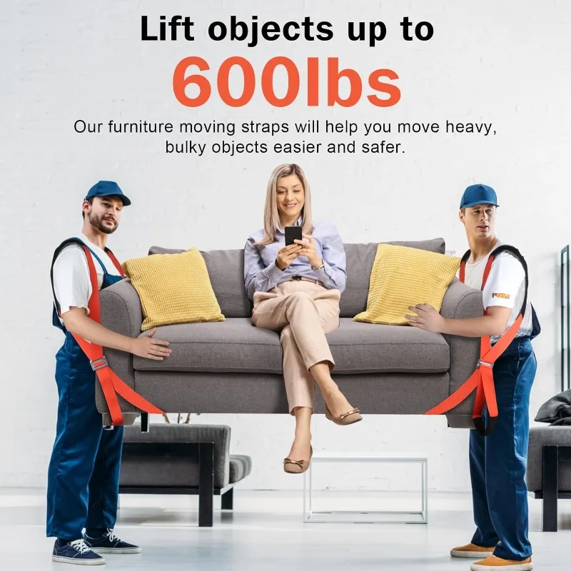 Furniture Moving Lifting Straps Shoulder Labor Saving Moving Harness Belt Transport Carry Strap Fridge Sofa Cabinet Hand Tools