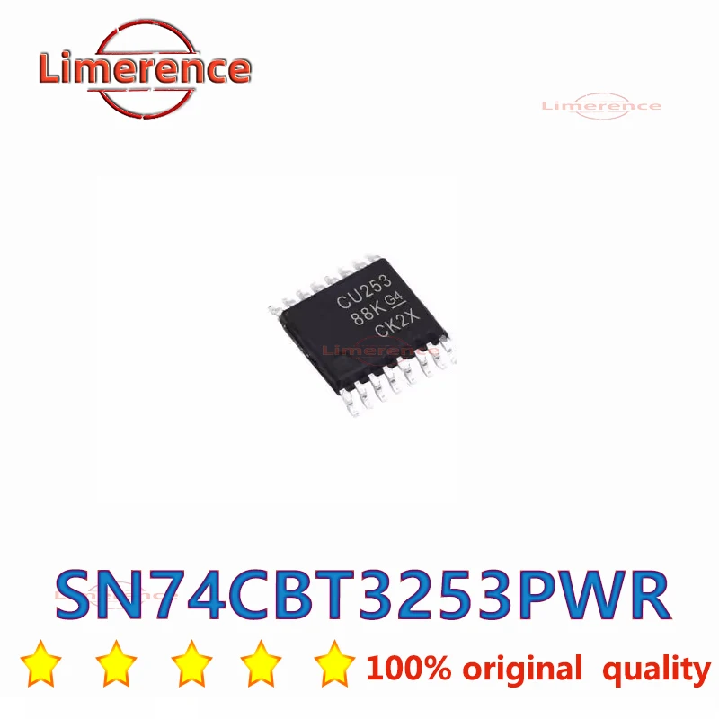 SN74CBT3253PWR  SN74CBT3253 SN74CBT3253PW CU253 TSSOP-16 100%New 5Pcs