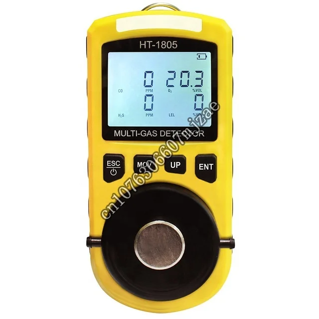 

HT-1805 Digitalize Four in One XINTEST Gas Detector Visual, Auditory Alarm and Buzzer Alarm H2s/co/o2/combustible Gases OEM,ODM