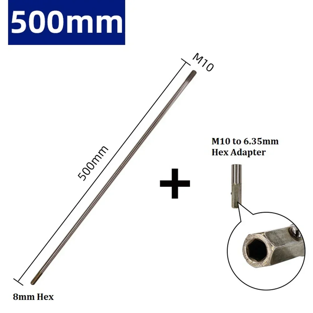 Imagem -03 - Perfuração Extensão Connect Rod M10 Chuck Deep Hole Haste Hex Holder Adaptador M10 a 635 mm 300600 mm mm