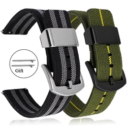 Nylon Watch Band 20mm 22mm Bracelet Replacement Accessories Men Women Sport Quick Release Braided Belt for Huawei Watch Gt2/Gt3