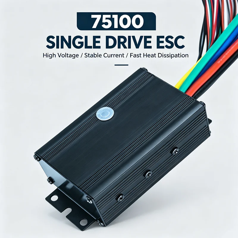 Flipsky 75100 120A Peak Current ESC 4‑20S Battery Compatible Overheat Overcurrent Protection
