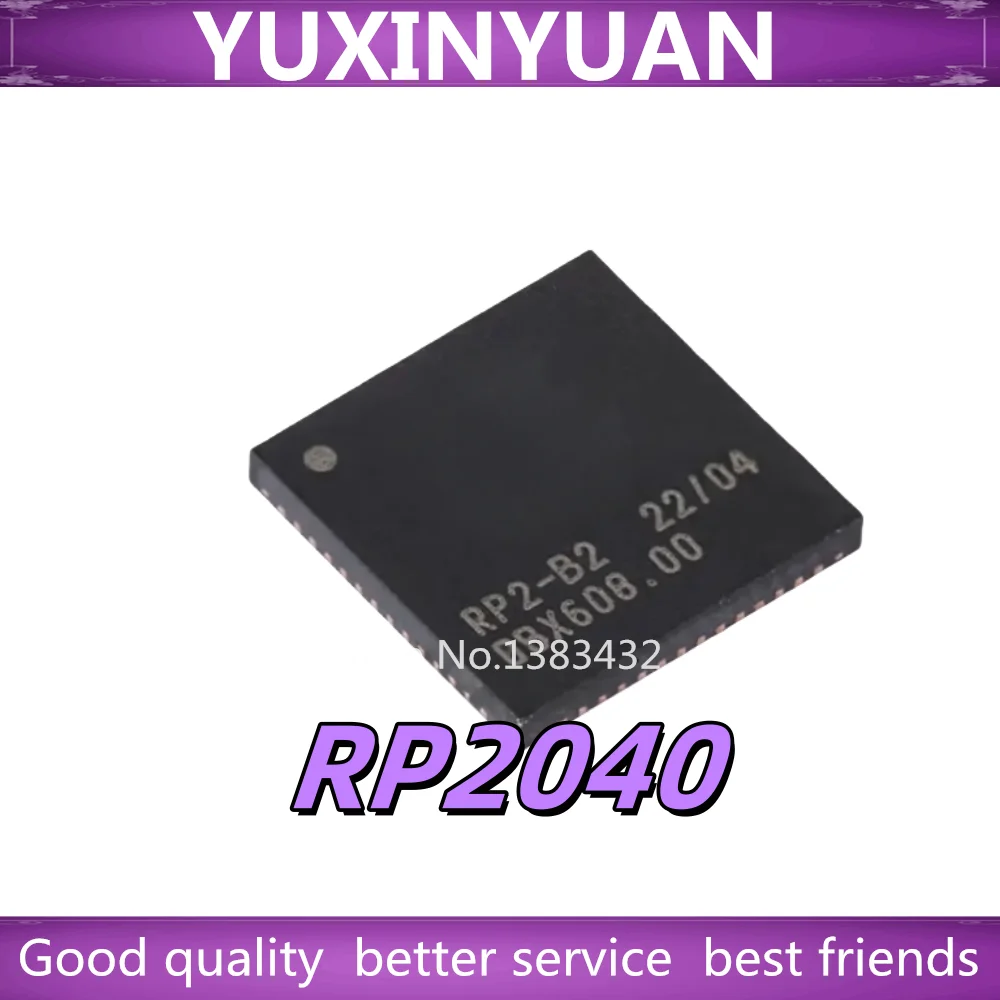 5/PCS New Original RP2040 Raspberry PI QFN-56 chip ARM Cortex-M0 133MHz W25Q16JVUXIQ In Stock