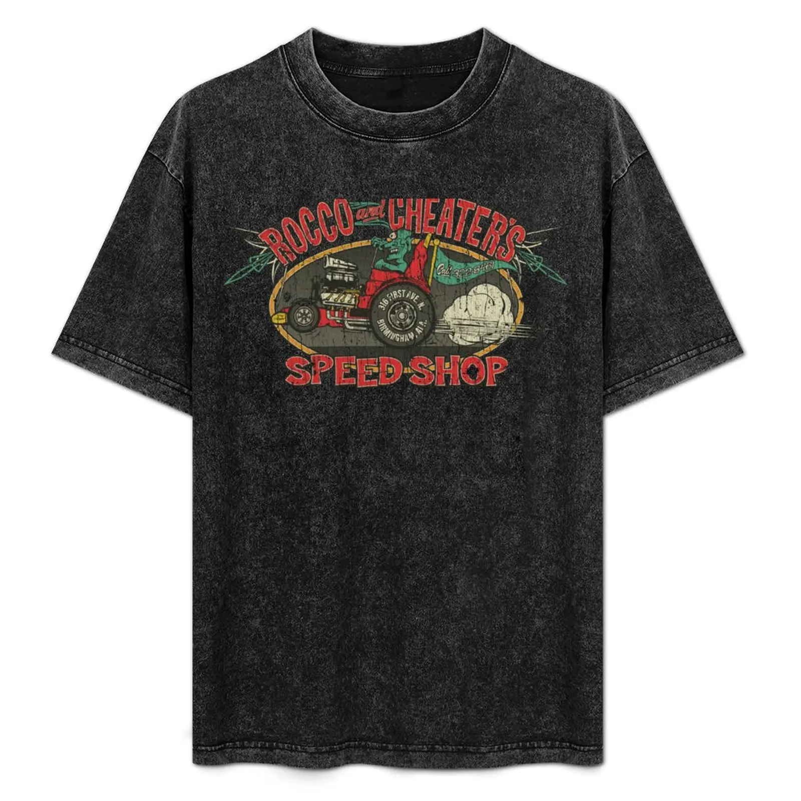 Rocco & Cheater's Speed Shop 1944 T-Shirt Basic Tee Shirt for Everyday Outfit