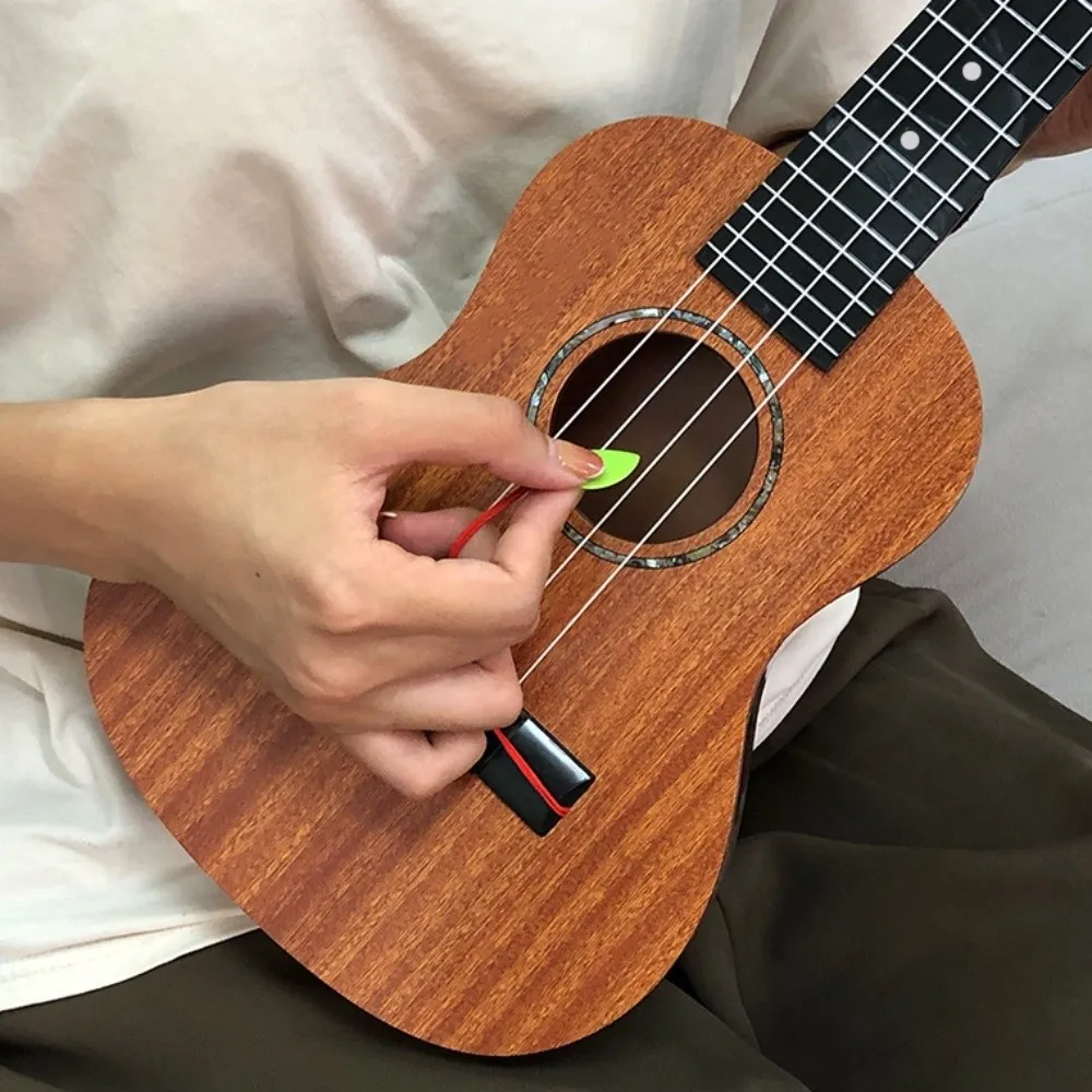 4-saitige Ukulele-Musikinstrument-Spielzeug, verstellbarer Knopf, pädagogische Simulation, Ukulele-Spielzeug, langlebiges klassisches Musikspielzeug für Kinder